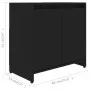 Badezimmerschrank aus schwarzem Sperrholz, 60 x 33 x 61 cm von vidaXL, Badezimmermöbel - Ref: Foro24-802643, Preis: 59,33 €, ...