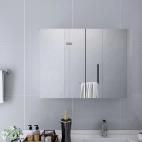 Armario de baño con espejo MDF blanco 80x15x60 cm de vidaXL, Tocadores de baño - Ref: Foro24-325186, Precio: 136,52 €, Descue...