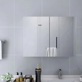 Bathroom cabinet with white MDF mirror 80x15x60 cm by vidaXL, bathroom vanities - Ref: Foro24-325186, Price: 133,78 €, Discou...