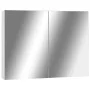 Armario de baño con espejo MDF blanco 80x15x60 cm de vidaXL, Tocadores de baño - Ref: Foro24-325186, Precio: 133,61 €, Descue...