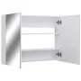 Badezimmerschrank mit weißem MDF-Spiegel 80x15x60 cm von vidaXL, Badezimmerwaschtische - Ref: Foro24-325186, Preis: 133,78 €,...
