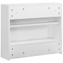 Badezimmerschrank mit weißem MDF-Spiegel 80x15x60 cm von vidaXL, Badezimmerwaschtische - Ref: Foro24-325186, Preis: 136,52 €,...