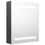 Armario de baño con espejo y LED gris 50x14x60 cm by vidaXL, bathroom vanities - Ref: Foro24-326482, Price: 99,11 €, Discount: %
