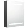 Badezimmerschrank mit Spiegel und LED in Grau 50x14x60 cm von vidaXL, Badezimmerwaschtische - Ref: Foro24-326482, Preis: 97,6...