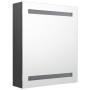 Armario de baño con espejo y LED gris 50x14x60 cm by vidaXL, bathroom vanities - Ref: Foro24-326482, Price: 99,11 €, Discount: %