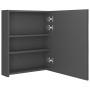 Armario de baño con espejo y LED gris 50x14x60 cm by vidaXL, bathroom vanities - Ref: Foro24-326482, Price: 99,11 €, Discount: %