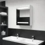 Bright white LED mirror bathroom cabinet 50x14x60 cm by vidaXL, bathroom vanities - Ref: Foro24-326486, Price: 127,28 €, Disc...