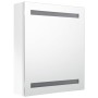 Hellweißer LED-Spiegel-Badezimmerschrank 50x14x60 cm von vidaXL, Badezimmerwaschtische - Ref: Foro24-326486, Preis: 124,50 €,...