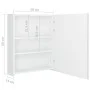 Bright white LED mirror bathroom cabinet 50x14x60 cm by vidaXL, bathroom vanities - Ref: Foro24-326486, Price: 127,28 €, Disc...