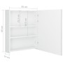 Hellweißer LED-Spiegel-Badezimmerschrank 50x14x60 cm von vidaXL, Badezimmerwaschtische - Ref: Foro24-326486, Preis: 124,50 €,...
