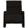 Silla mecedora de tela negro