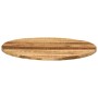 Tablero de mesa redondo madera maciza mango rugosa Ø 80x3,8 cm