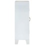 Aparador madera maciza de acacia blanco 55x30x90 cm