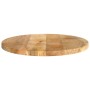Tablero de mesa redondo madera maciza de mango Ø 60x3,8 cm