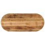 Tablero de mesa ovalado madera maciza mango rugosa 140x50x2,5cm en Tableros para mesas | Comprar online en Foro24