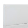 Estructura de cama de cuero sintético blanco 100x200 cm