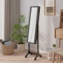 Espejo de pie negro 34x37x146 cm