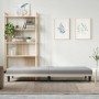 Sofá cama con portavasos tela gris claro