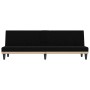 Sofá cama con portavasos tela negro