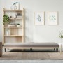 Sofá cama con portavasos tela gris taupé