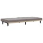 Sofá cama con portavasos tela gris taupé