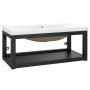 Bathroom structure with built-in black iron sink by vidaXL, bathroom vanities - Ref: Foro24-3101384, Price: 211,06 €, Discoun...