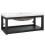 Estructura de baño con lavabo incorporado hierro negro de vidaXL, Tocadores de baño - Ref: Foro24-3101384, Precio: 202,06 €, ...