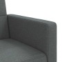 Sofá cama con cojines tela gris oscuro