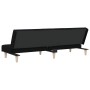 Sofá cama de tela negro