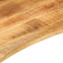 Tablero escritorio con curva madera mango rugosa 100x50x2,5 cm