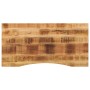 Tablero escritorio con curva madera mango rugosa 140x60x2,5 cm en Tableros para mesas | Comprar online en Foro24