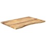 Tablero de escritorio con curva madera mango rugosa 80x50x2,5cm en Tableros para mesas | Comprar online en Foro24