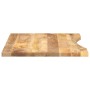 Tablero de escritorio con curva madera mango rugosa 80x50x2,5cm en Tableros para mesas | Comprar online en Foro24