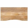 Tablero escritorio con curva madera mango rugosa 110x50x2,5 cm en Tableros para mesas | Comprar online en Foro24