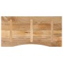 Tablero escritorio con curva madera mango rugosa 110x50x2,5 cm en Tableros para mesas | Comprar online en Foro24