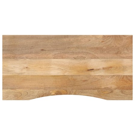 Tablero escritorio con curva madera mango rugosa 120x50x2,5 cm en Tableros para mesas | Comprar online en Foro24