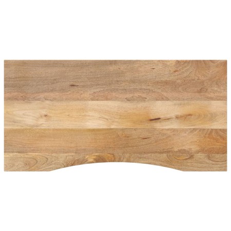 Tablero escritorio con curva madera mango rugosa 140x50x2,5 cm en Tableros para mesas | Comprar online en Foro24