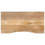 Tablero escritorio con curva madera mango rugosa 140x50x2,5 cm en Tableros para mesas | Comprar online en Foro24