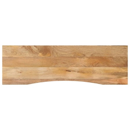 Tablero escritorio con curva madera mango rugosa 160x50x2,5 cm en Tableros para mesas | Comprar online en Foro24