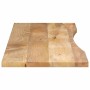 Tablero escritorio con curva madera mango rugosa 160x50x2,5 cm en Tableros para mesas | Comprar online en Foro24