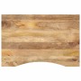 Tablero de escritorio con curva madera mango rugosa 80x60x2,5cm en Tableros para mesas | Comprar online en Foro24