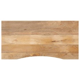 Tablero escritorio con curva madera mango rugosa 120x60x2,5 cm