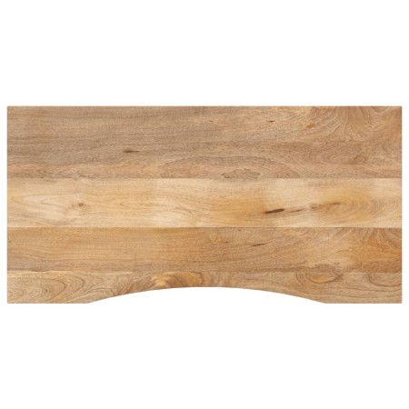 Tablero escritorio con curva madera mango rugosa 120x60x2,5 cm en Tableros para mesas | Comprar online en Foro24