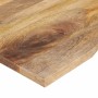 Tablero escritorio con curva madera mango rugosa 120x60x2,5 cm en Tableros para mesas | Comprar online en Foro24