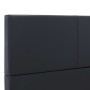 Estructura de cama cuero sintético negro 160x200 cm
