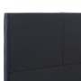 Estructura de cama de cuero sintético negro 180x200 cm