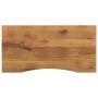 Tablero escritorio con curva madera mango rugosa 120x60x2,5 cm en Tableros para mesas | Comprar online en Foro24