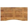 Tablero escritorio con curva madera mango rugosa 120x60x2,5 cm en Tableros para mesas | Comprar online en Foro24