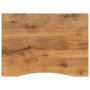 Tablero escritorio con curva madera mango rugosa 110x80x2,5 cm