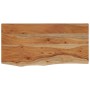 Estante pared rectangular madera acacia borde vivo 40x20x2,5 cm en Tableros para mesas | Comprar online en Foro24